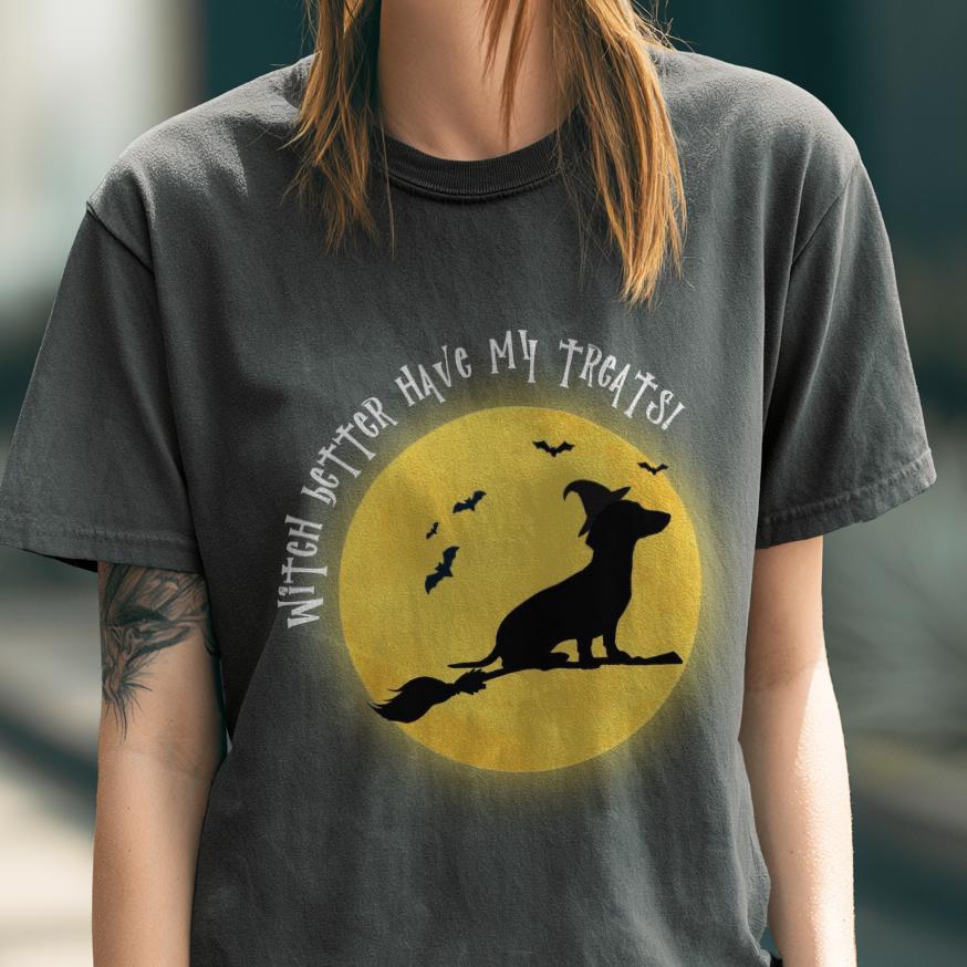 Dachshund Witch Halloween Shirt