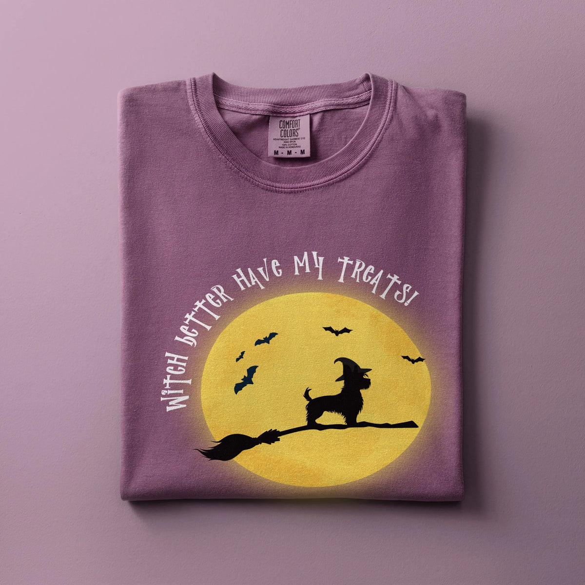 Yorkie Witch Halloween Shirt