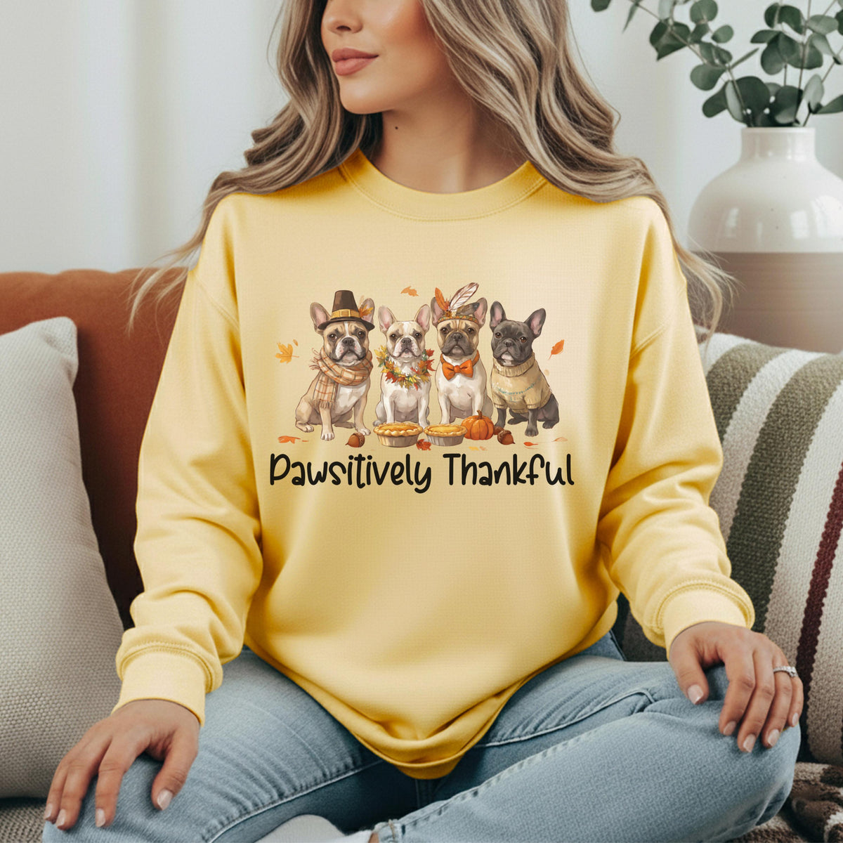 French Bulldog Thanksgiving Sweatshirt