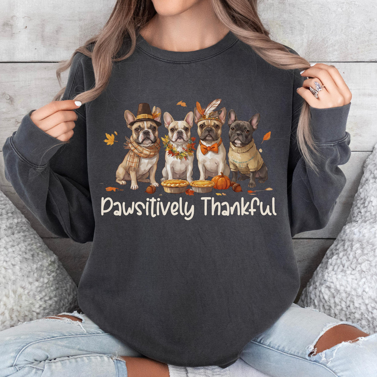 French Bulldog Thanksgiving Sweatshirt