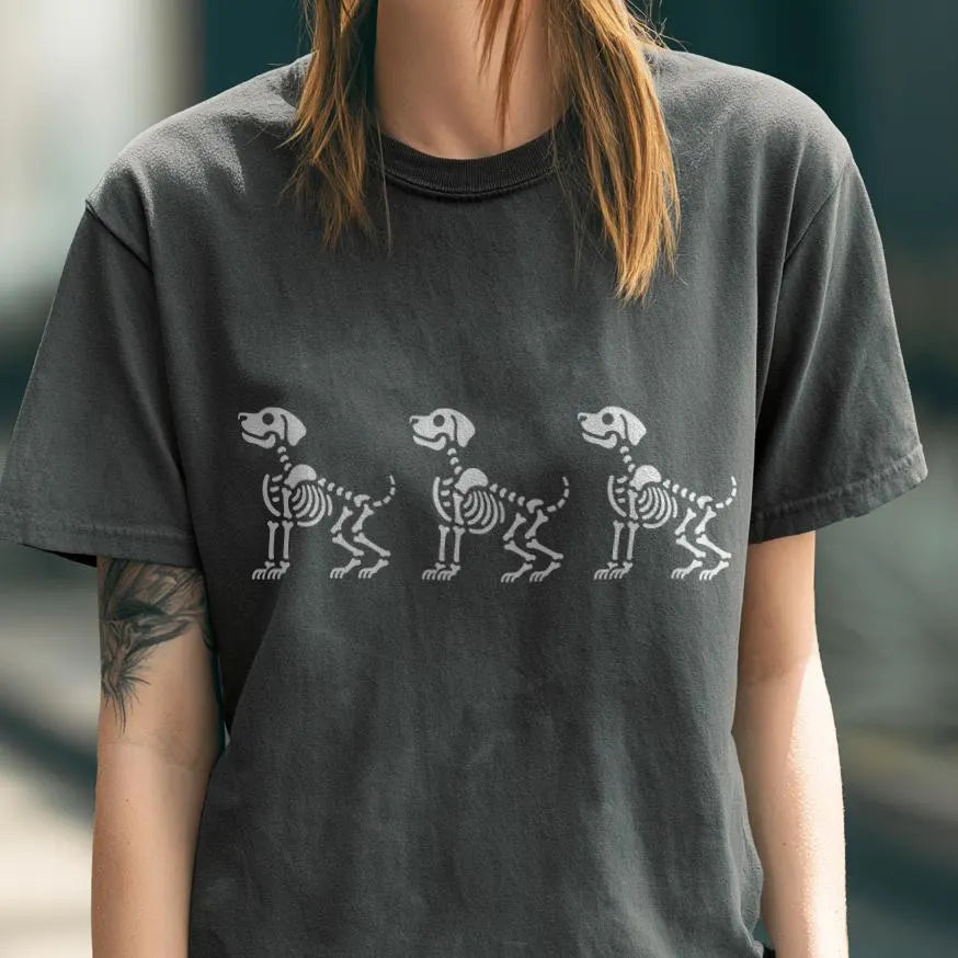 Skeleton Dog Halloween Shirt