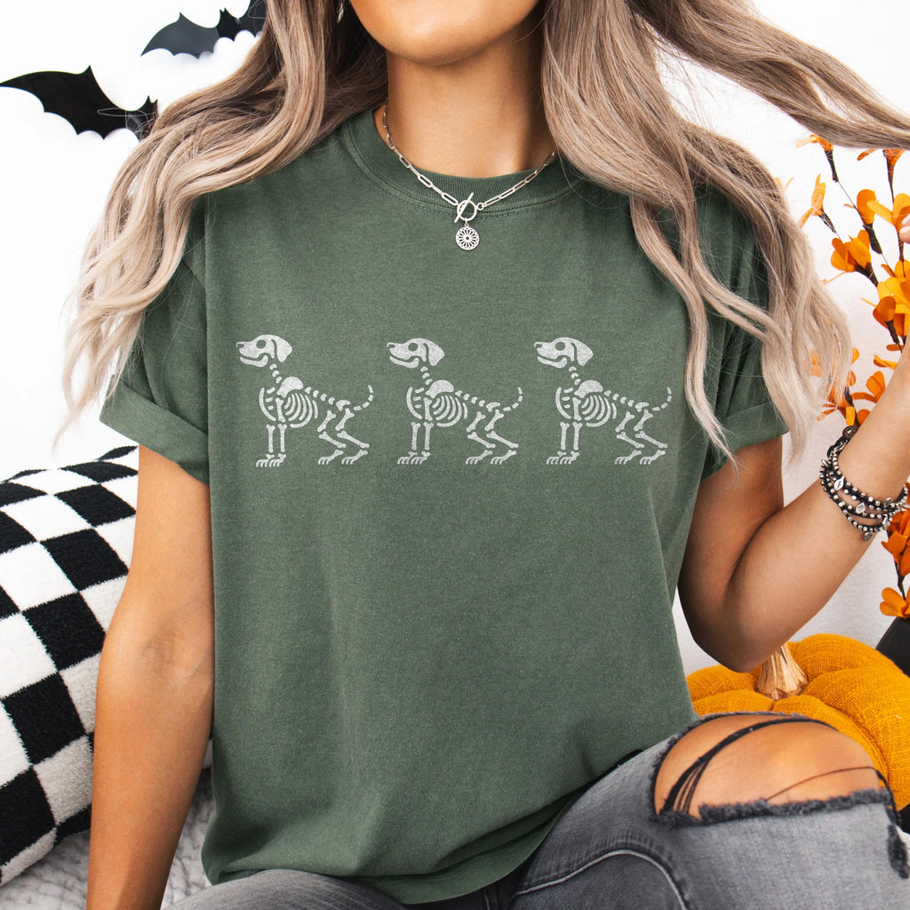 Skeleton Dog Halloween Shirt