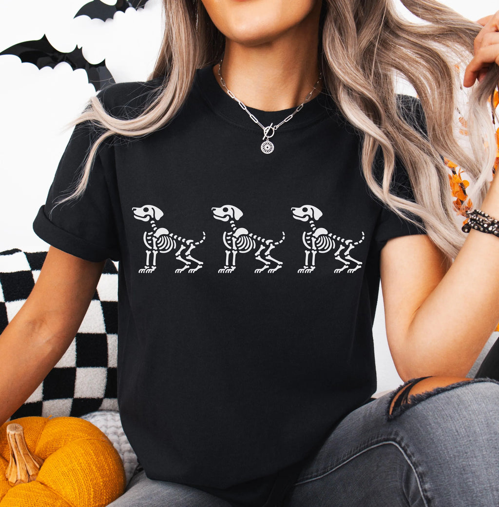 Skeleton Dog Halloween Shirt