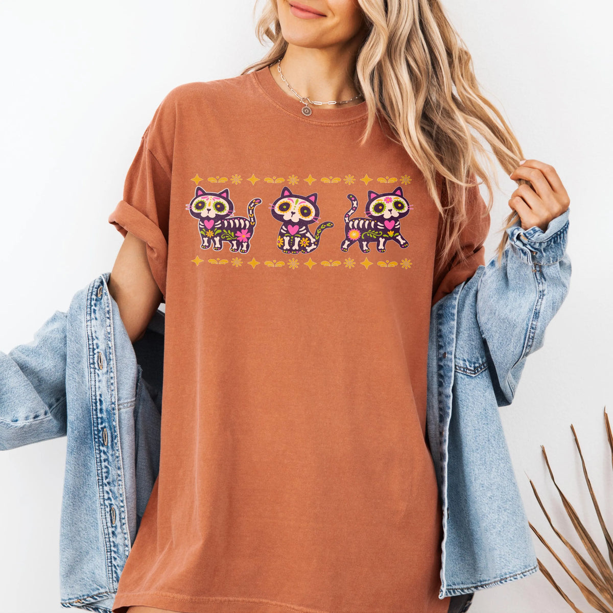 Day of the Dead Cat Shirt