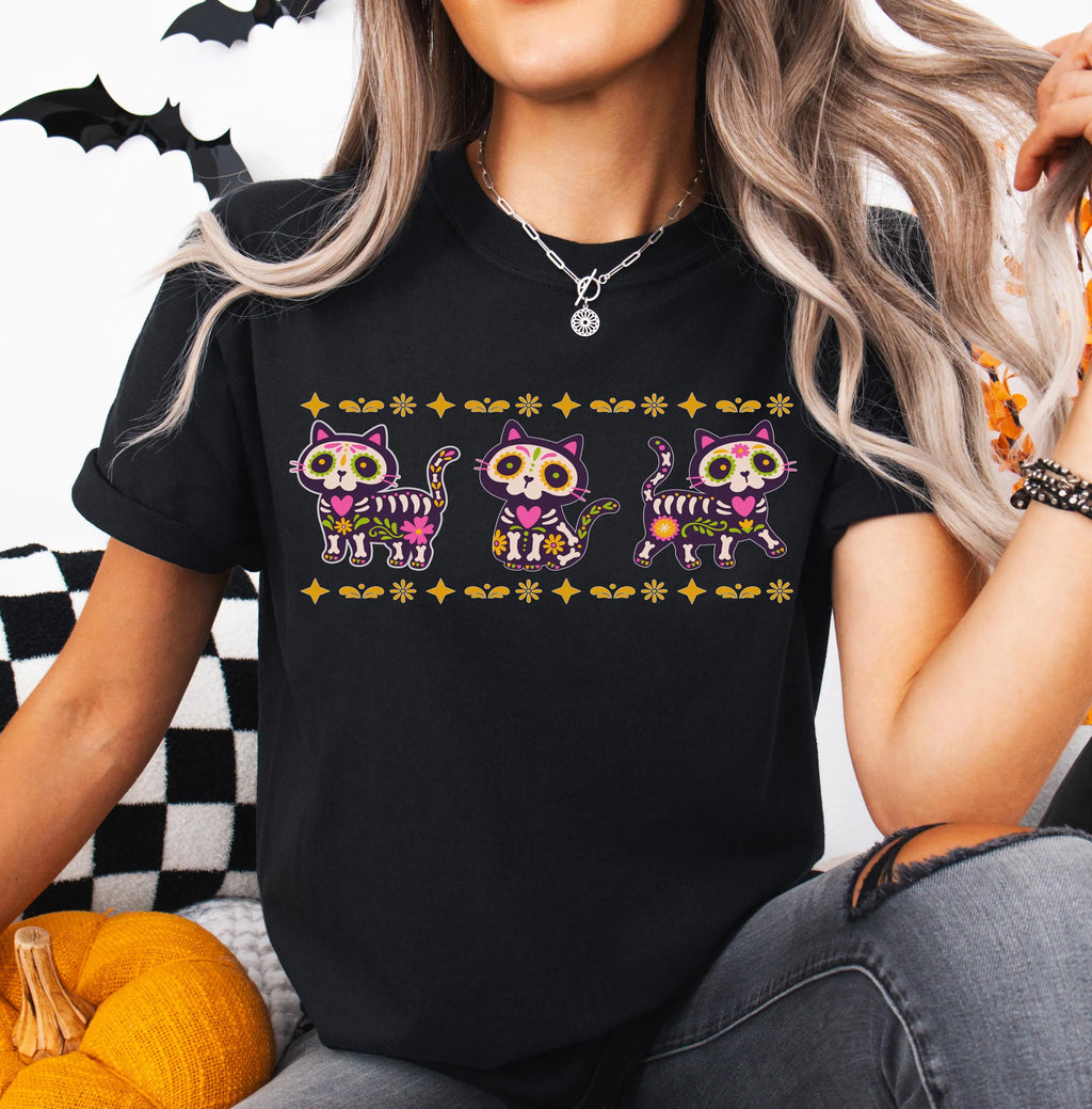 Day of the Dead Cat Shirt