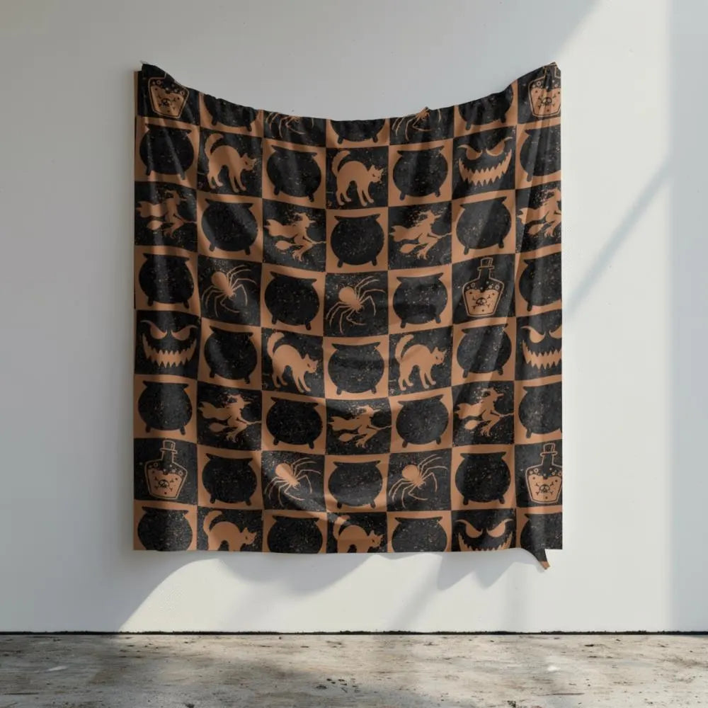 Witchy Cat Coven Blanket