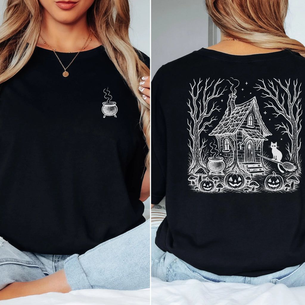 Witch Cottage Back Print Shirt