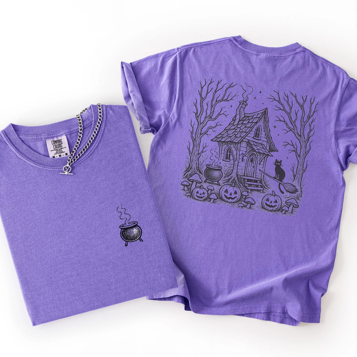Witch Cottage Back Print Shirt