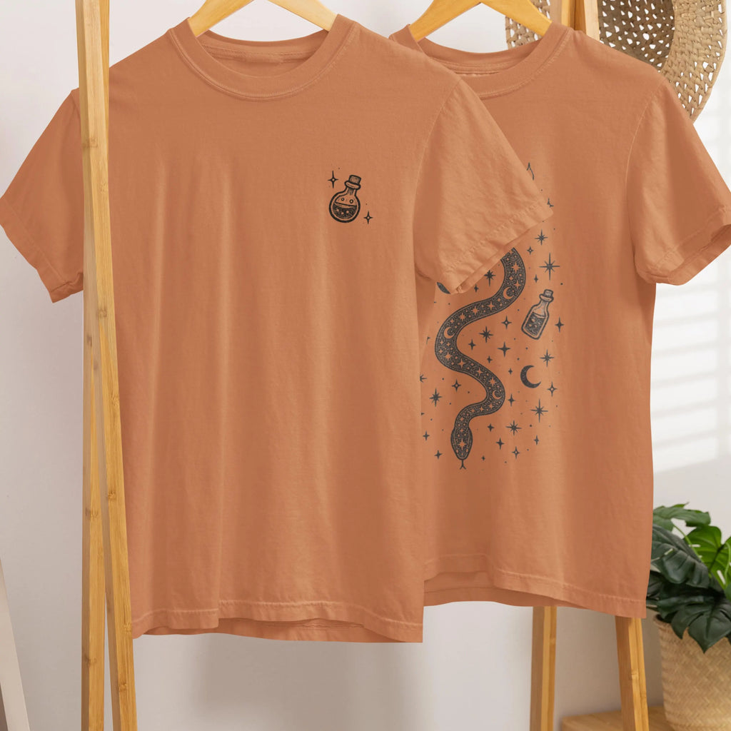 Celestial Snake Back Print Shirt