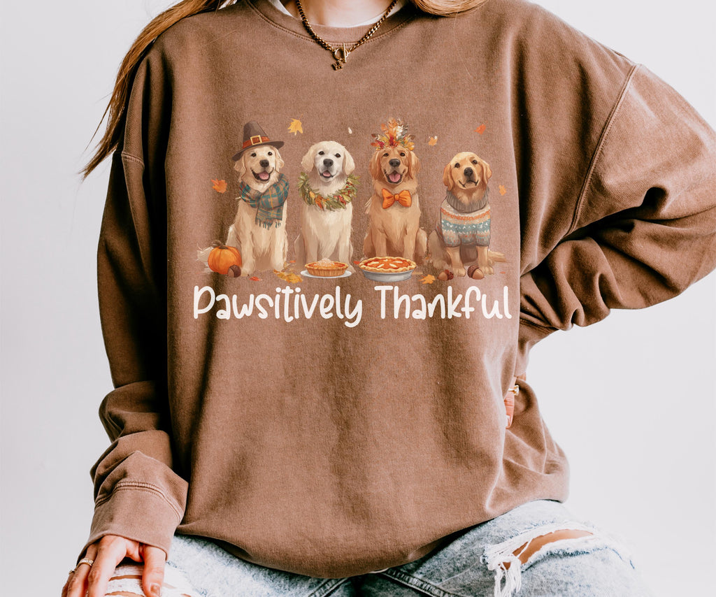 Golden Retriever Thanksgiving Sweatshirt