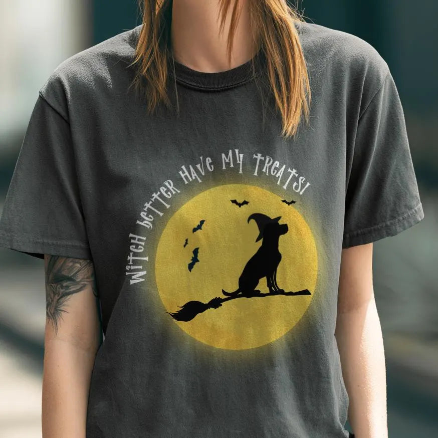 Boxer Witch Halloween Shirt