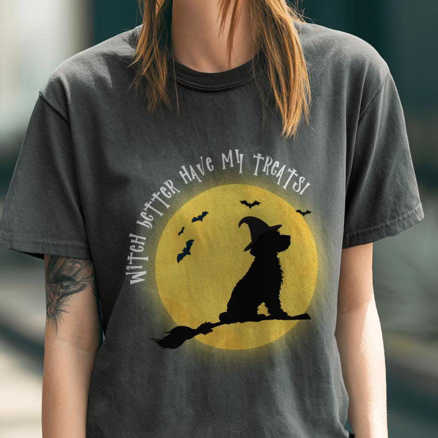 Goldendoodle Witch Halloween Shirt