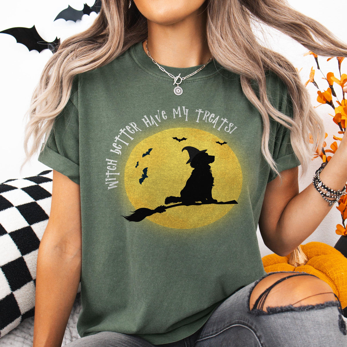 Cocker Spaniel Witch Halloween Shirt