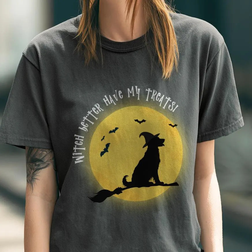 Golden Retriever Witch Halloween Shirt