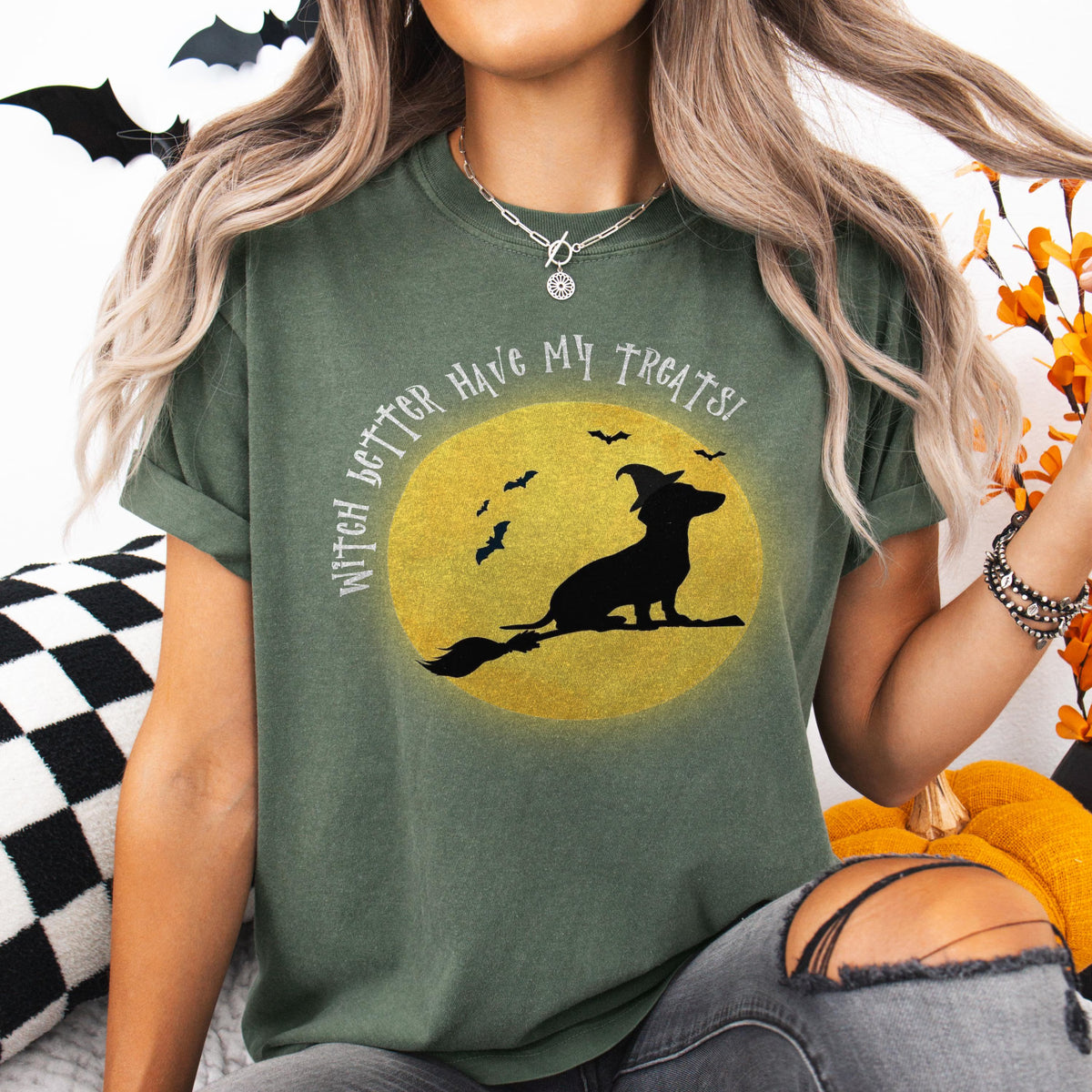 Dachshund Witch Halloween Shirt