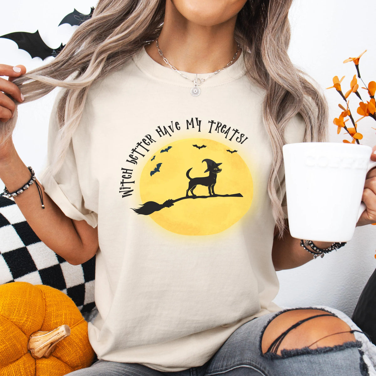 Chihuahua Witch Halloween Shirt