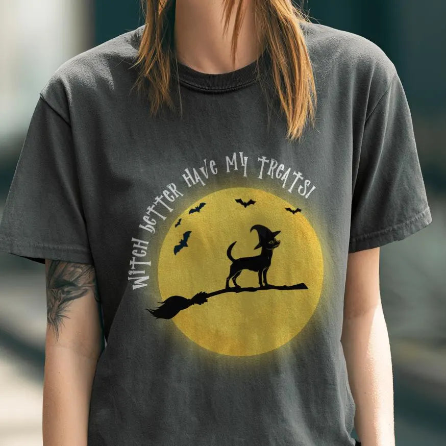 Chihuahua Witch Halloween Shirt