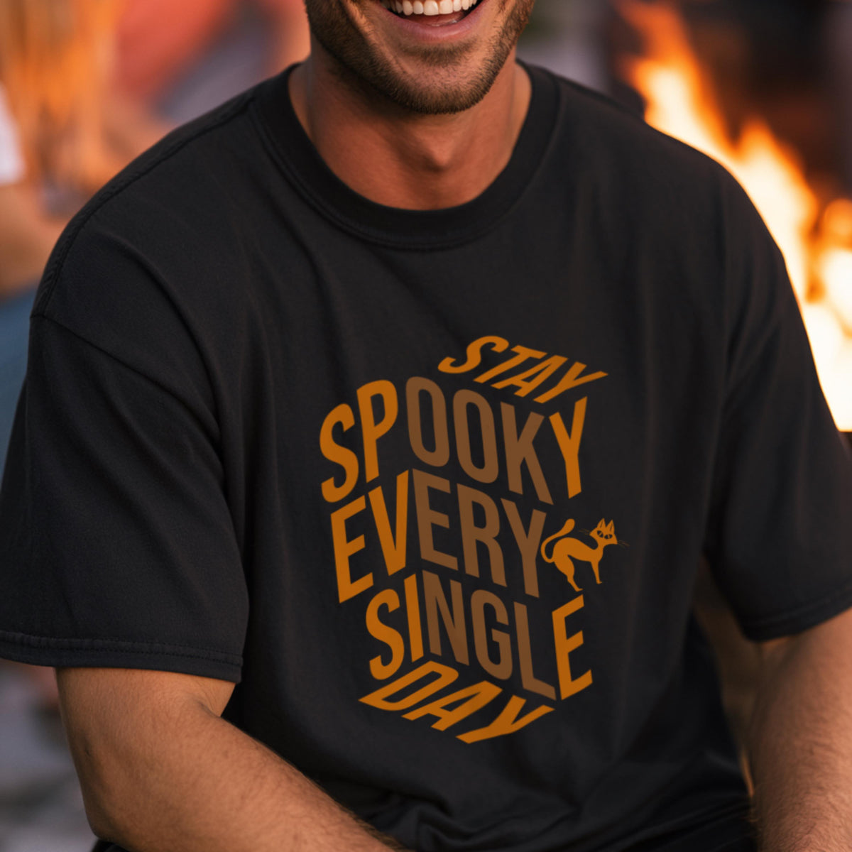 Stay Spooky Black Cat Shirt