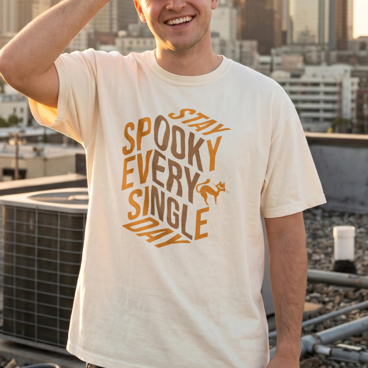 Stay Spooky Black Cat Shirt