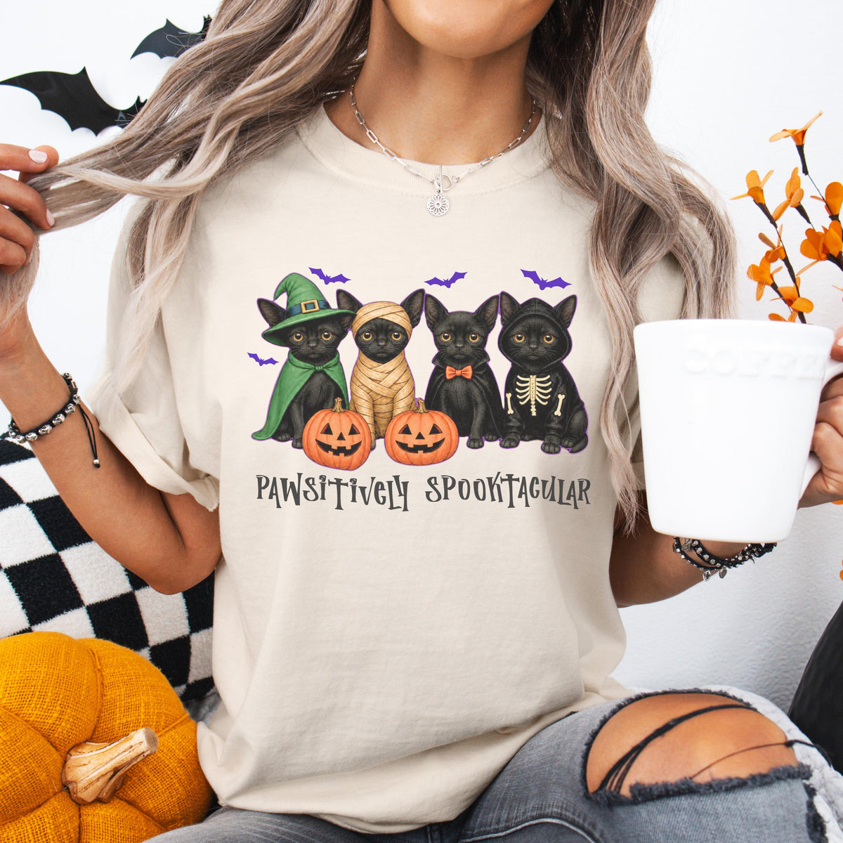 Black Cat Halloween Shirt