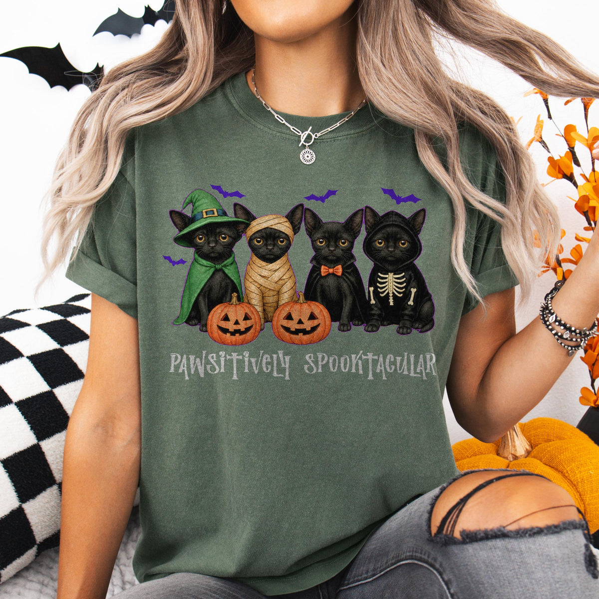 Black Cat Halloween Shirt