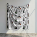 Witch Dog Halloween Blanket