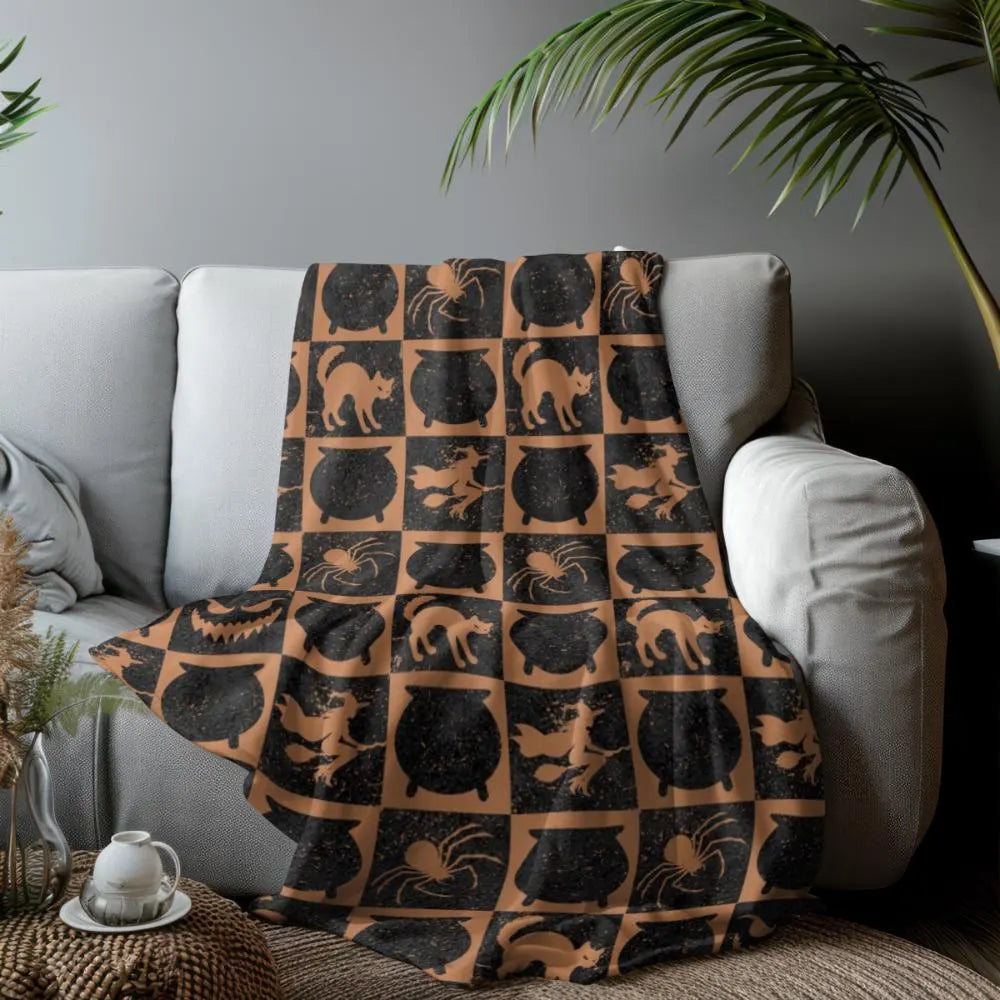 Witchy Cat Coven Blanket