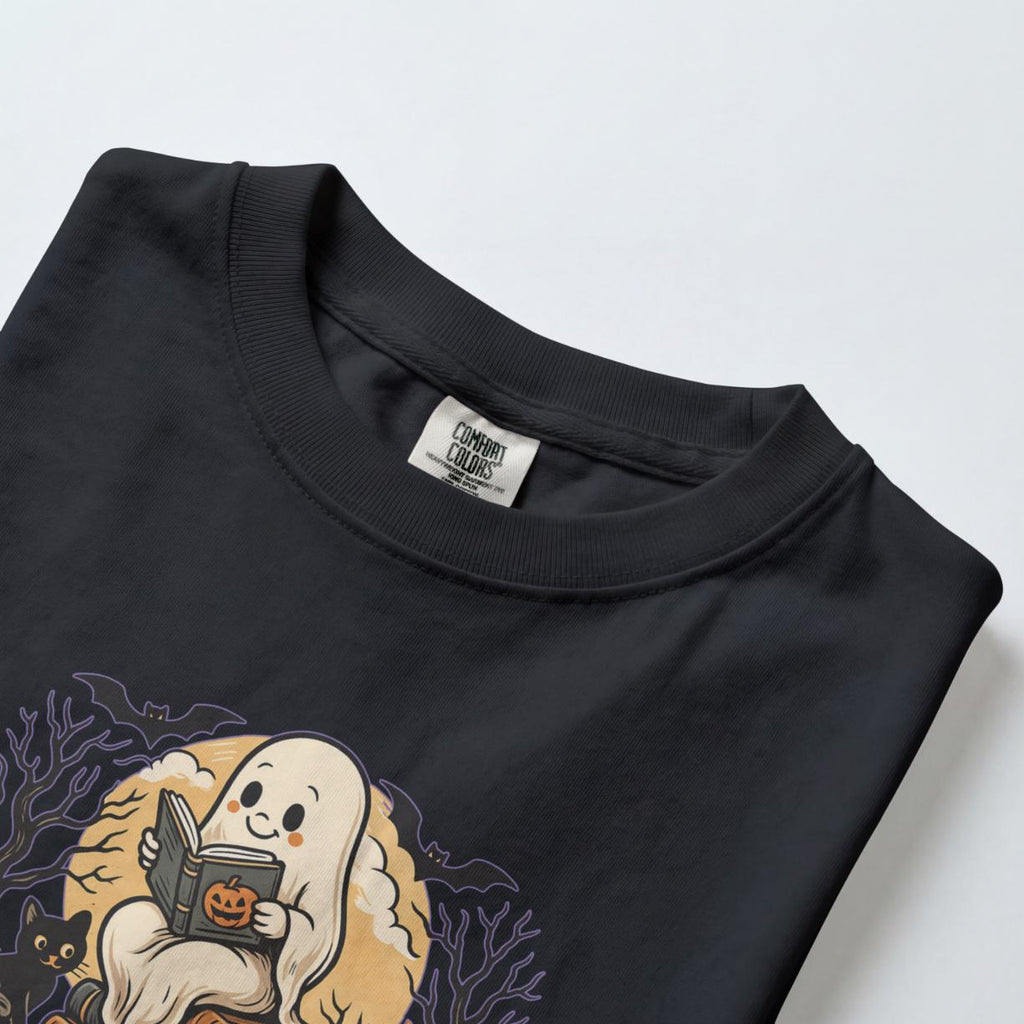 Ghost Reading Books Halloween Shirt