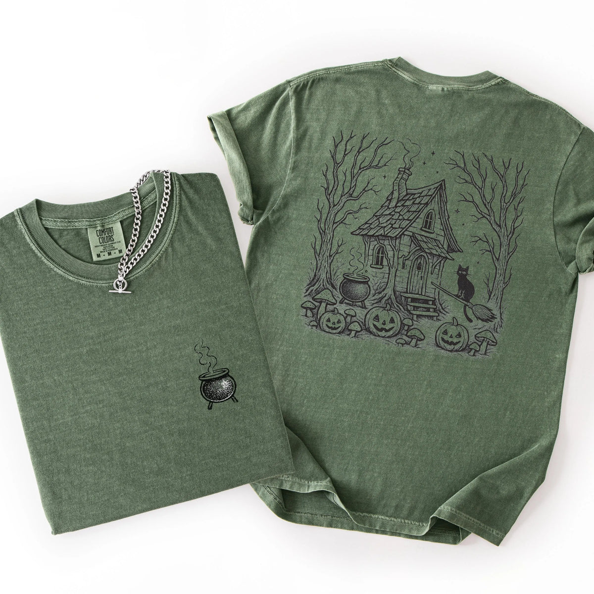 Witch Cottage Back Print Shirt