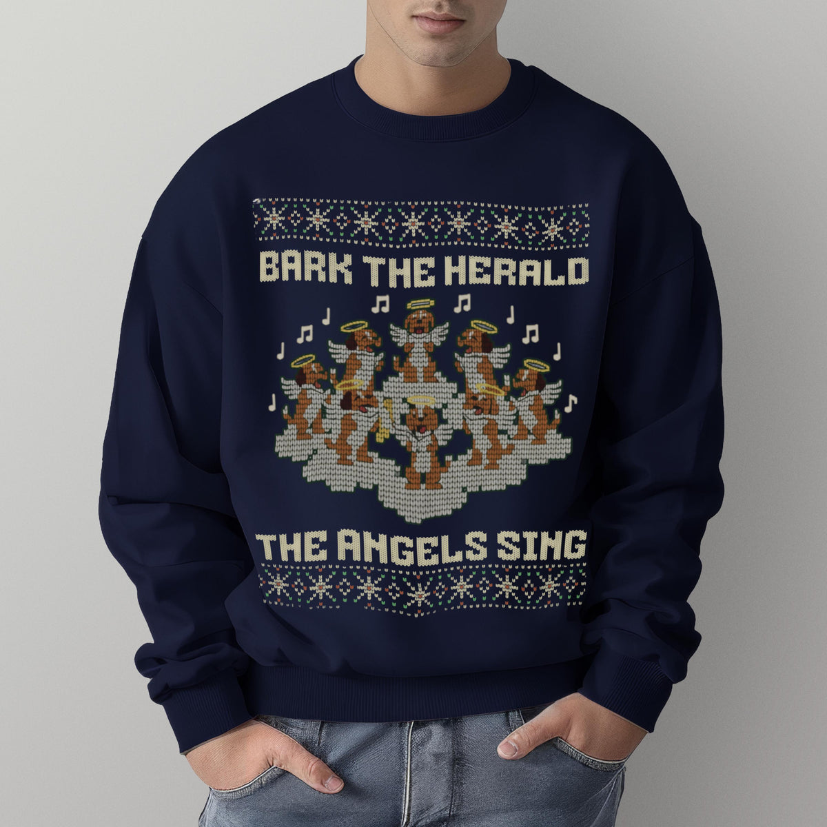 "Bark the Herald Angels" Christmas Sweatshirt