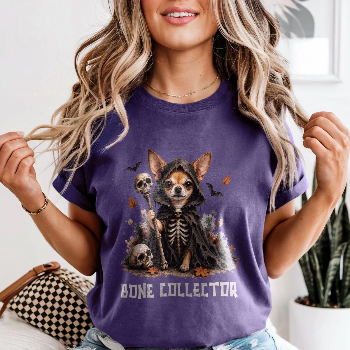 Skeleton Chihuahua Halloween Shirt
