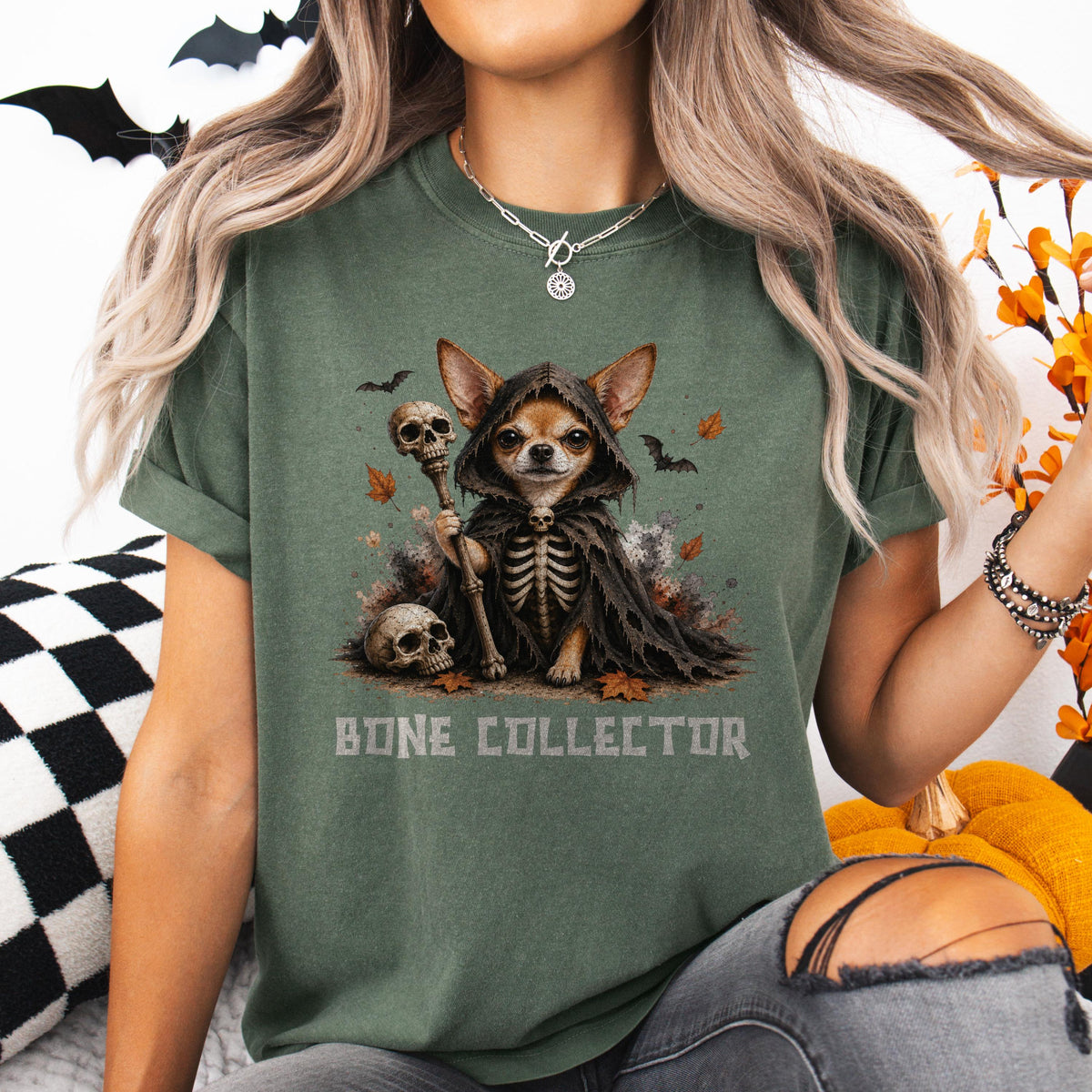 Skeleton Chihuahua Halloween Shirt