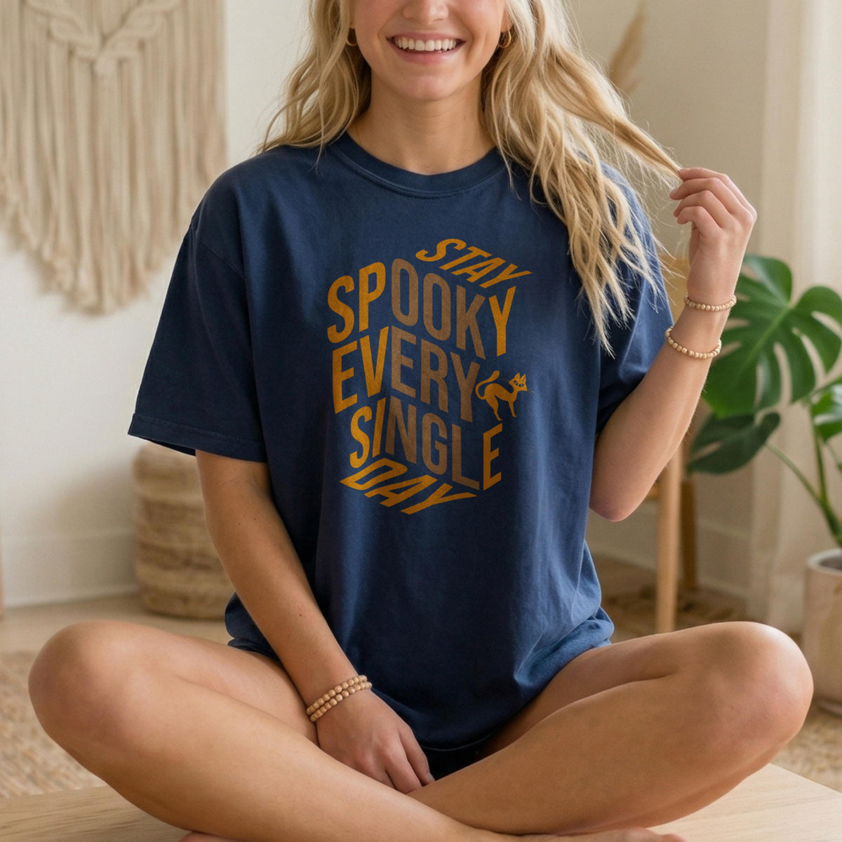 Stay Spooky Black Cat Shirt