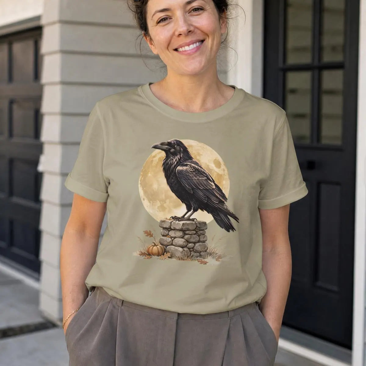 Gothic Raven Halloween Shirt