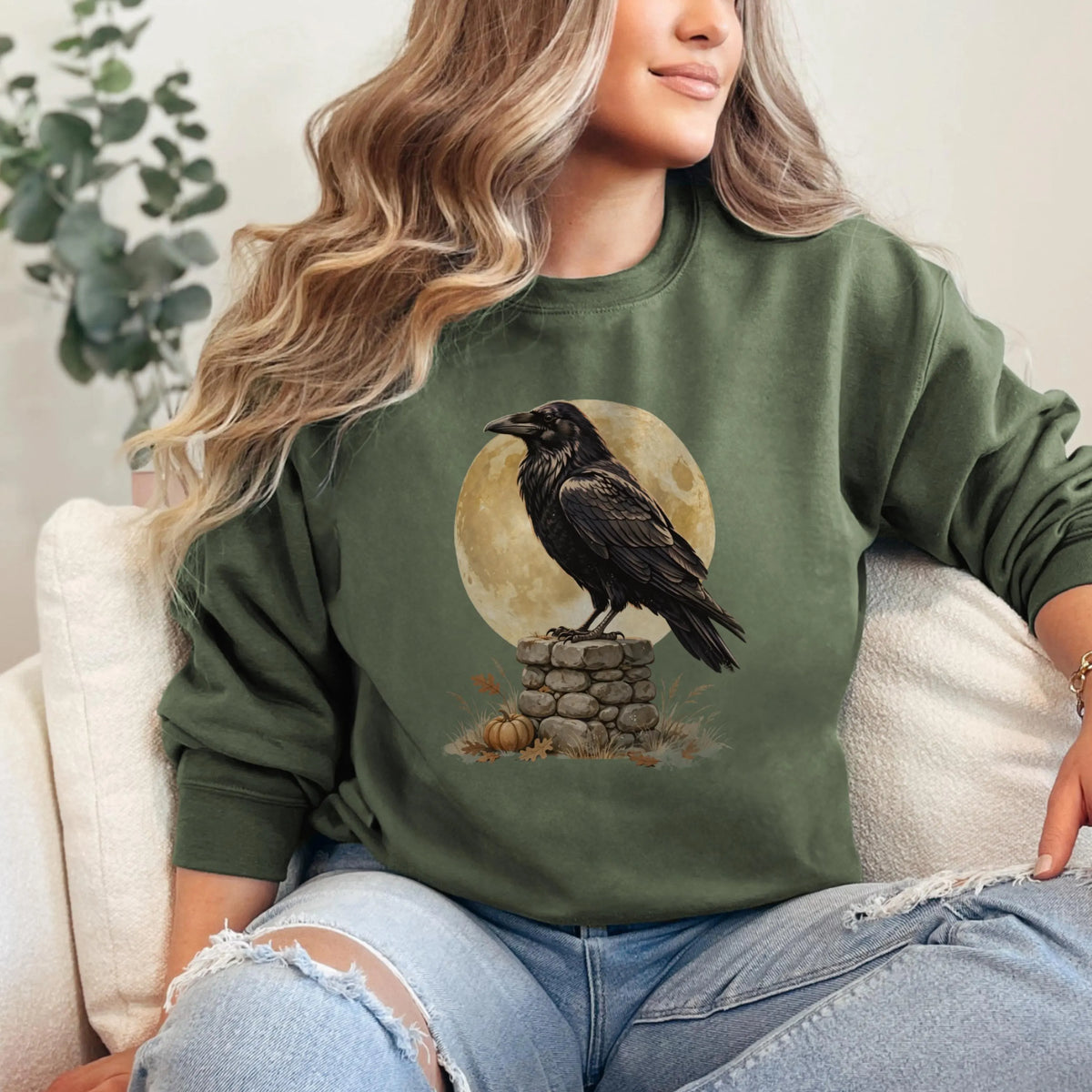 Gothic Raven Sweatshirt