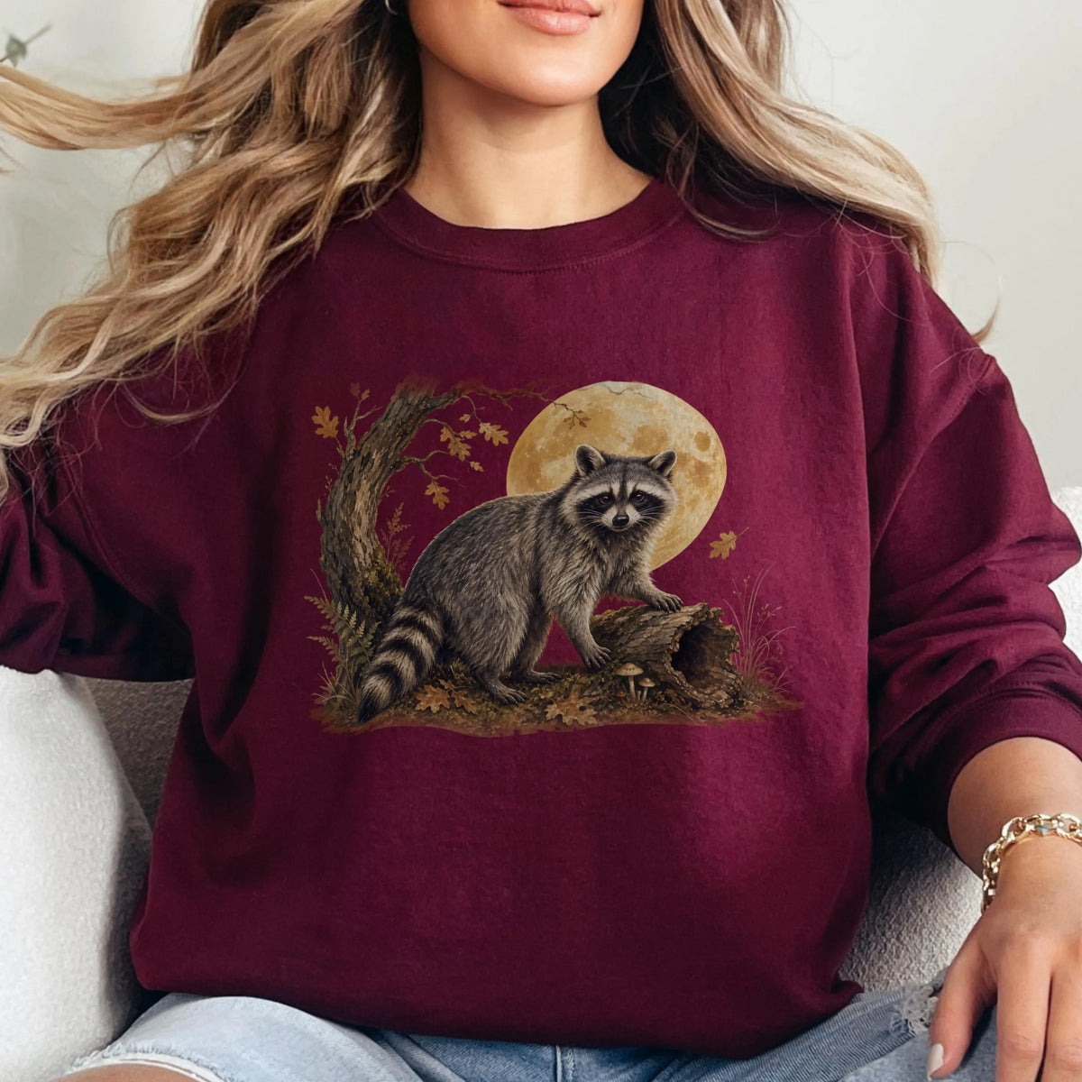 Cottagecore Raccoon Sweatshirt