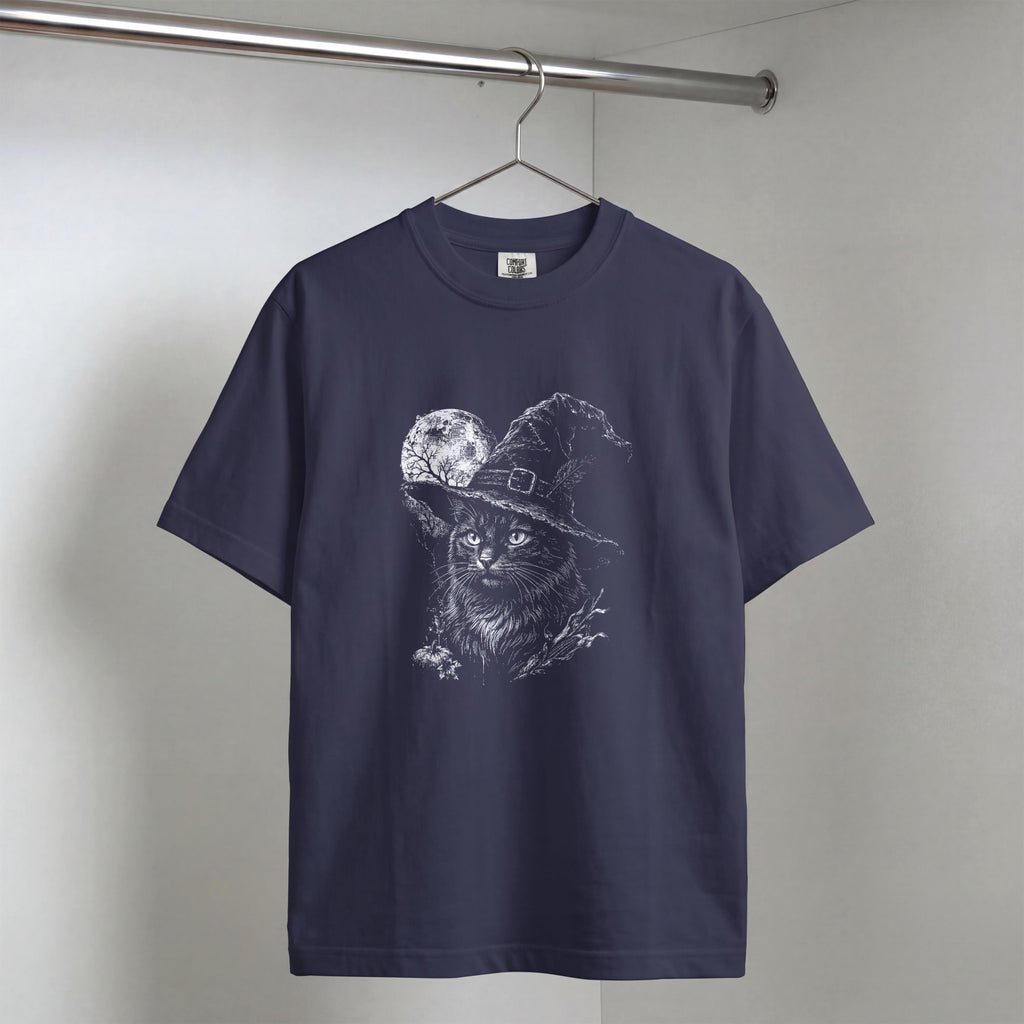 Black Cat Witch Hat Halloween Shirt
