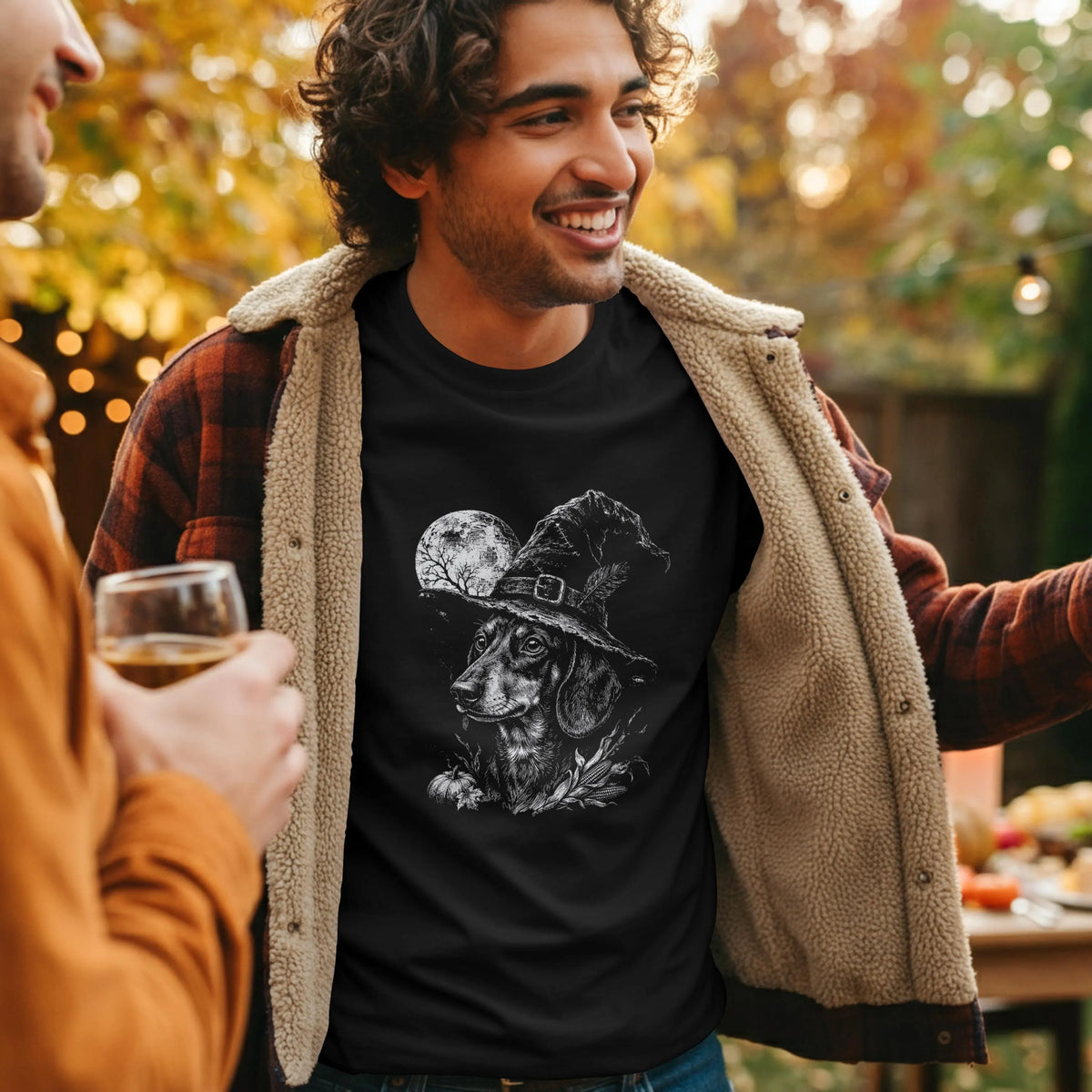 Dachshund Witch Hat Halloween Shirt