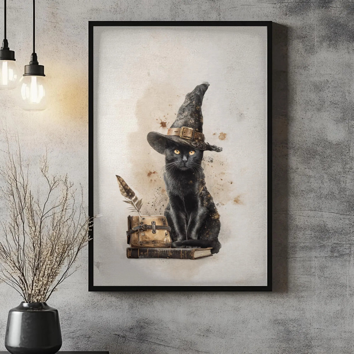 Black Cat Witch Poster