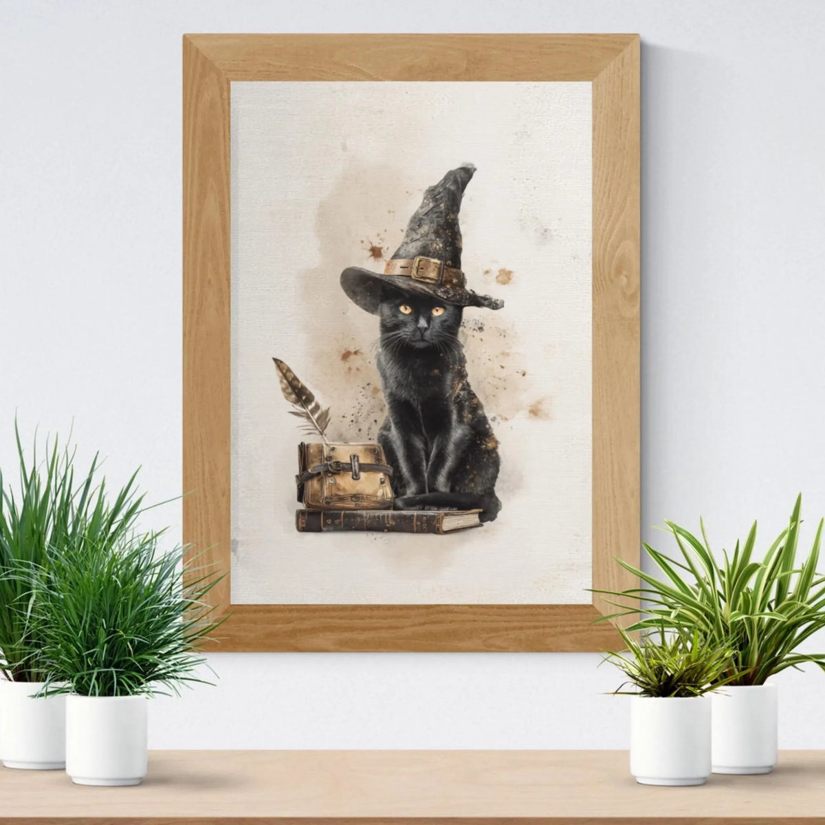 Black Cat Witch Poster
