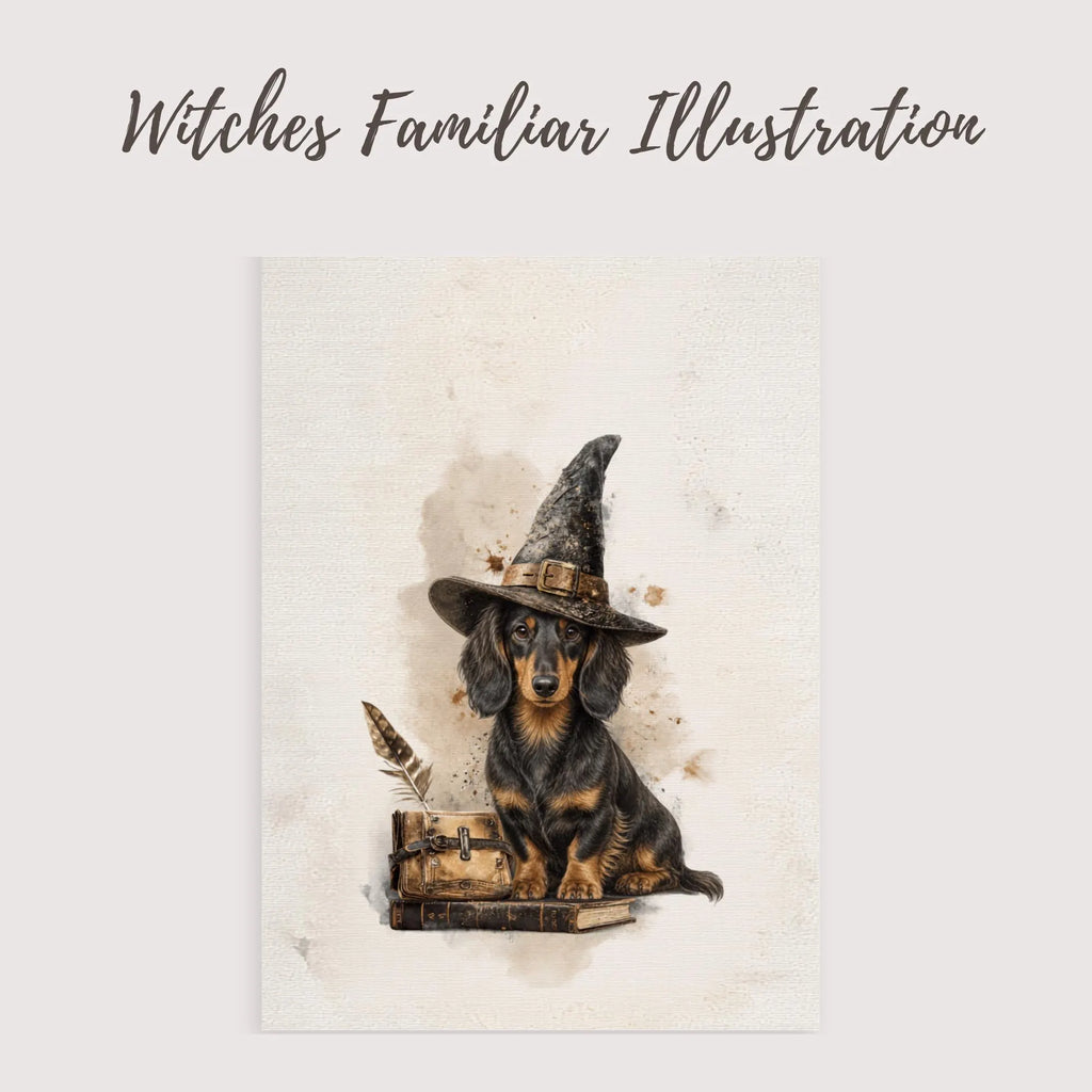 Dachshund Witch Poster