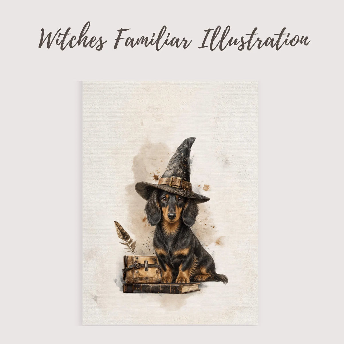 Dachshund Witch Poster