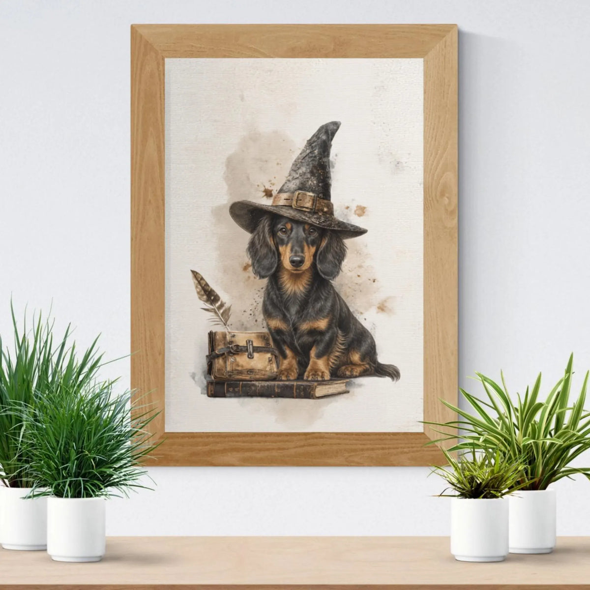 Dachshund Witch Poster