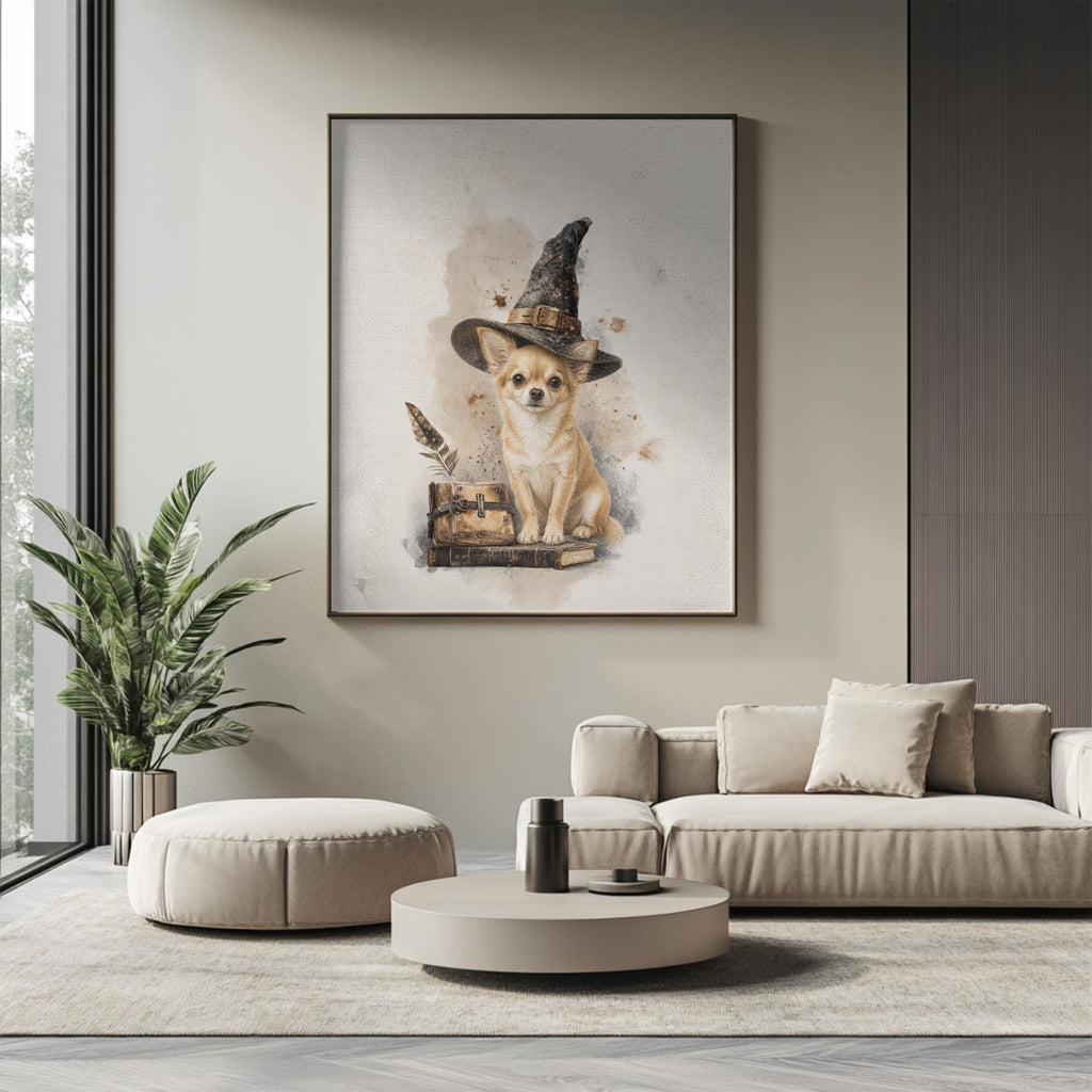 Chihuahua Witch Poster