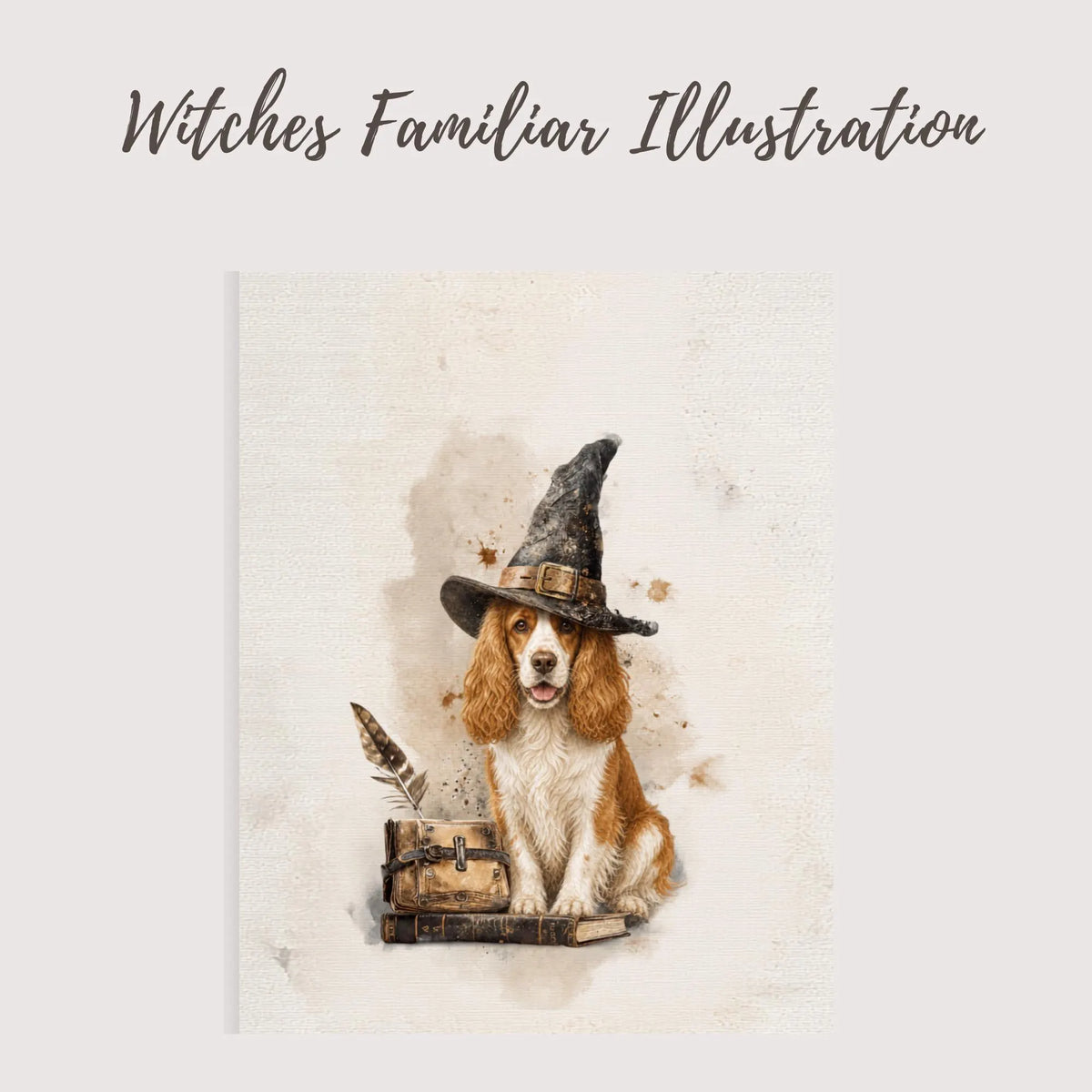 Cocker Spaniel Witch Poster