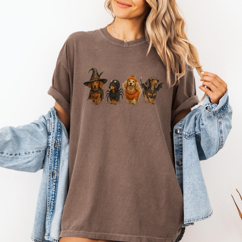 Dachshund Halloween Shirt, Comfort Colors