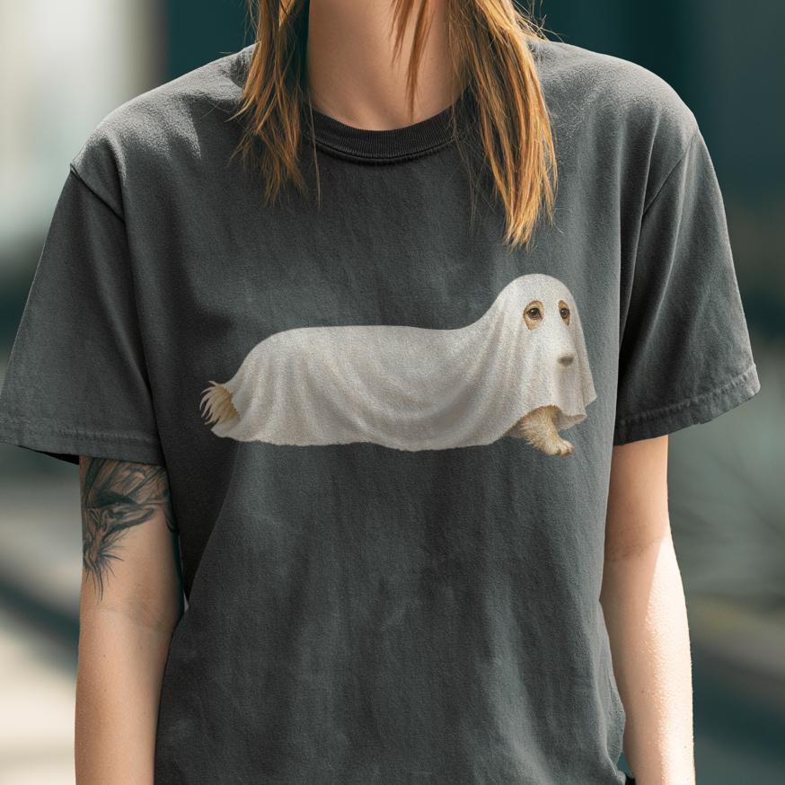 Ghost Dachshund Halloween Shirt
