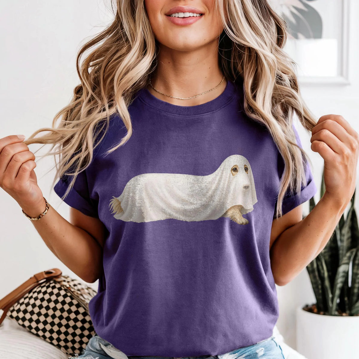 Ghost Dachshund Halloween Shirt