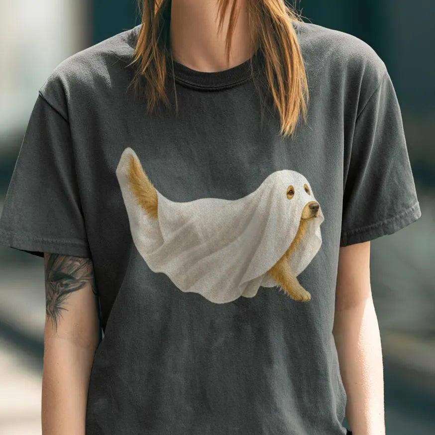 Ghost Golden Retriever Halloween Shirt