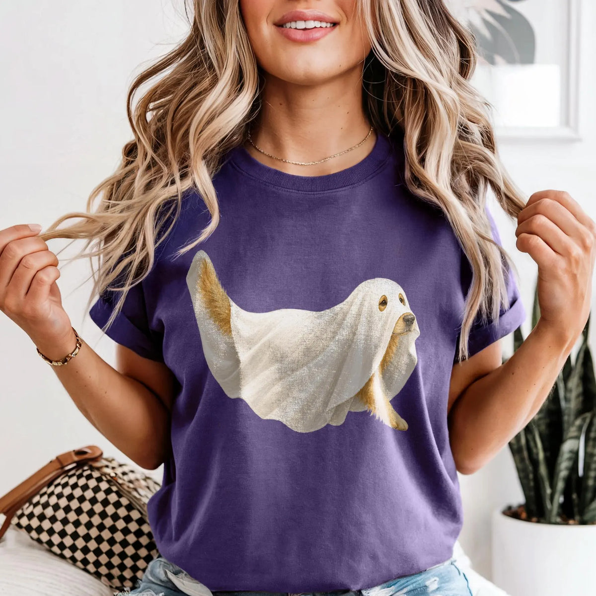 Ghost Golden Retriever Halloween Shirt